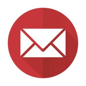 ein rotes Icon Email