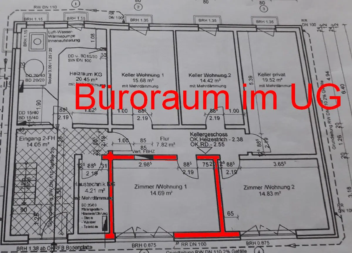 Whg 135 Plan Büro Wohnung 1