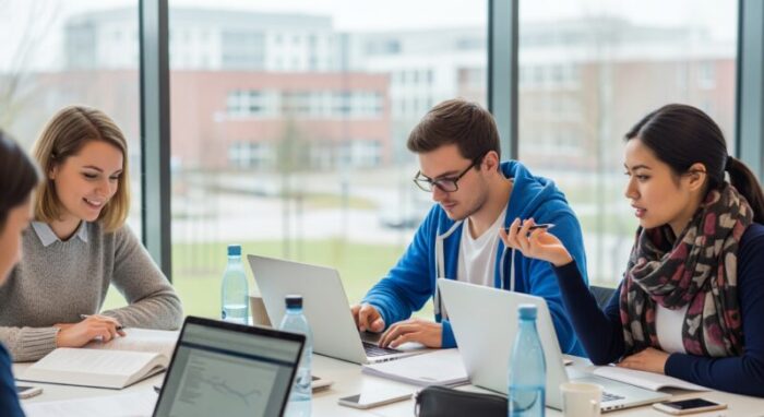 sTUDENTEN BEIM LERNEN